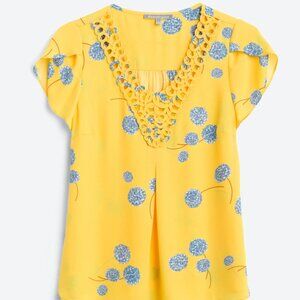 Daniel Rainn Crochet Detail Blouse (NWOT)